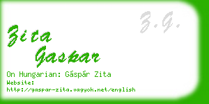 zita gaspar business card